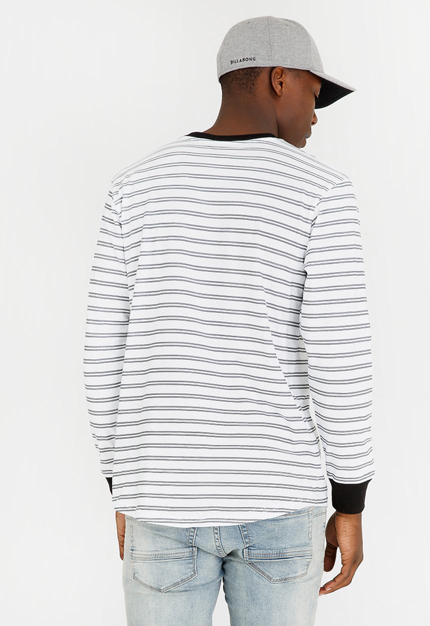 Billabong  - Issue Stripe Tee Black and White