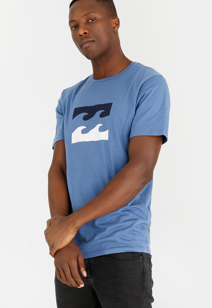 Billabong  - Team Wave Printed Tee Mid Blue