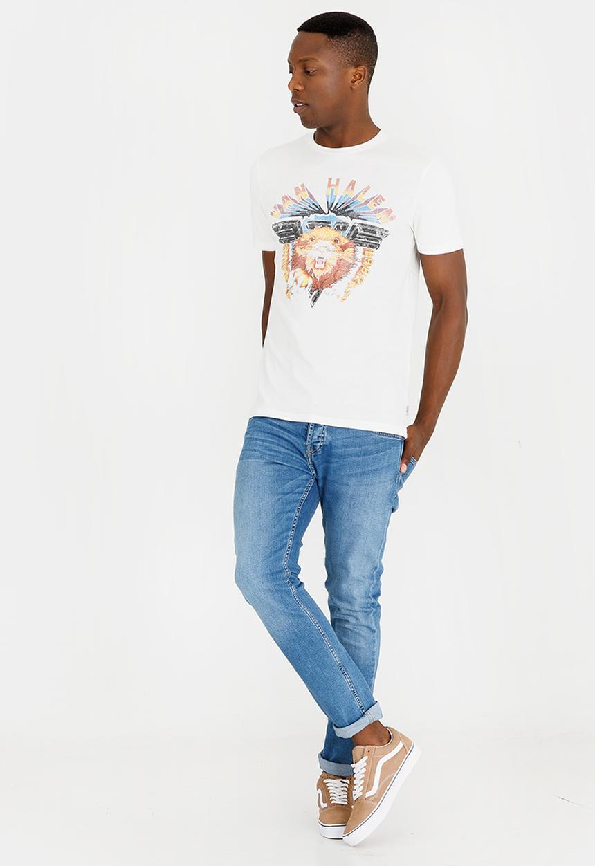 Jack & Jones - Electic Crew T-Shirt Off White