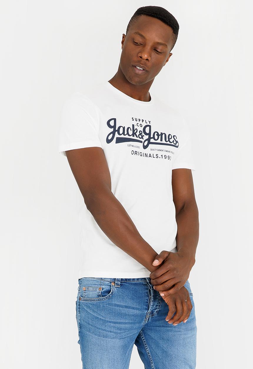 Jack & Jones - JorHills Crew T-Shirt White