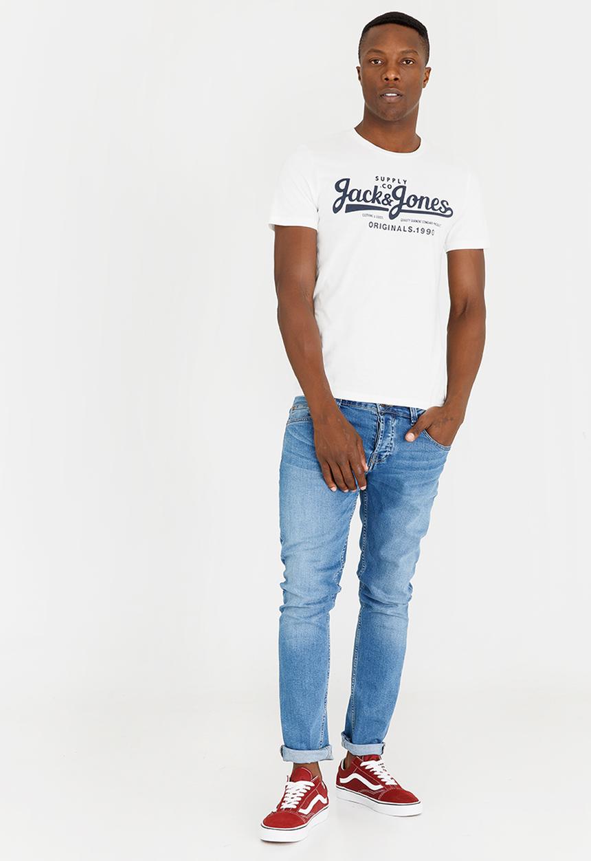 Jack & Jones - JorHills Crew T-Shirt White