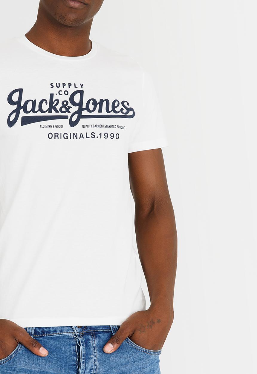 Jack & Jones - JorHills Crew T-Shirt White