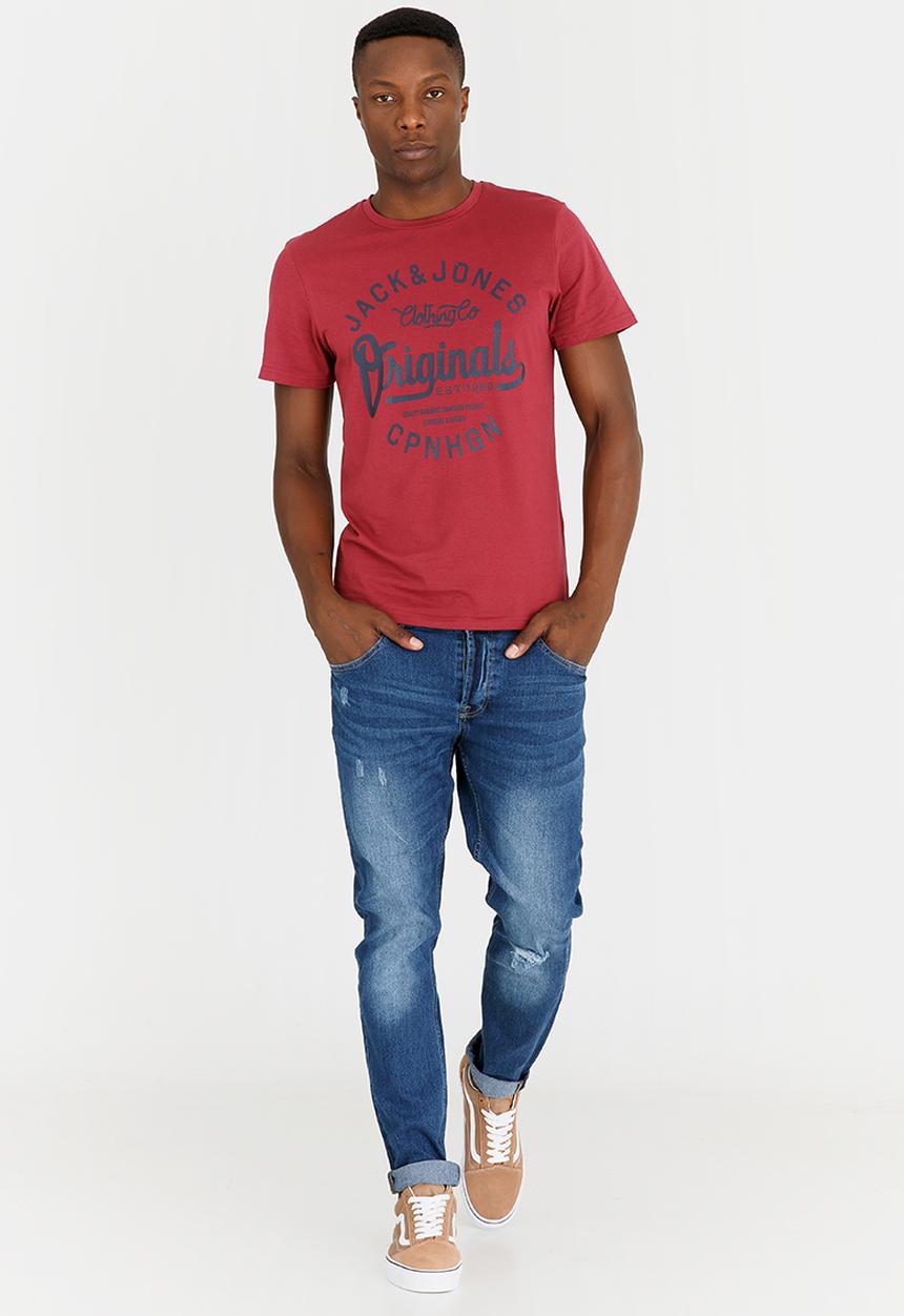 Jack & Jones - JorHills Crew T-Shirt Multi-colour