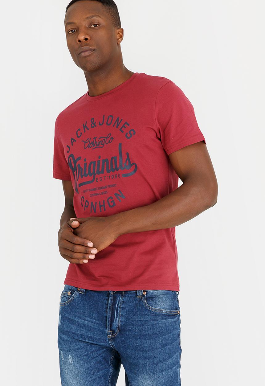 Jack & Jones - JorHills Crew T-Shirt Multi-colour