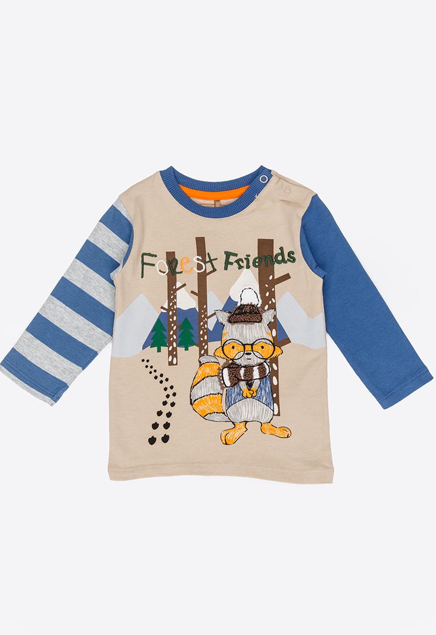Soobe - Boys Printed Tee Beige