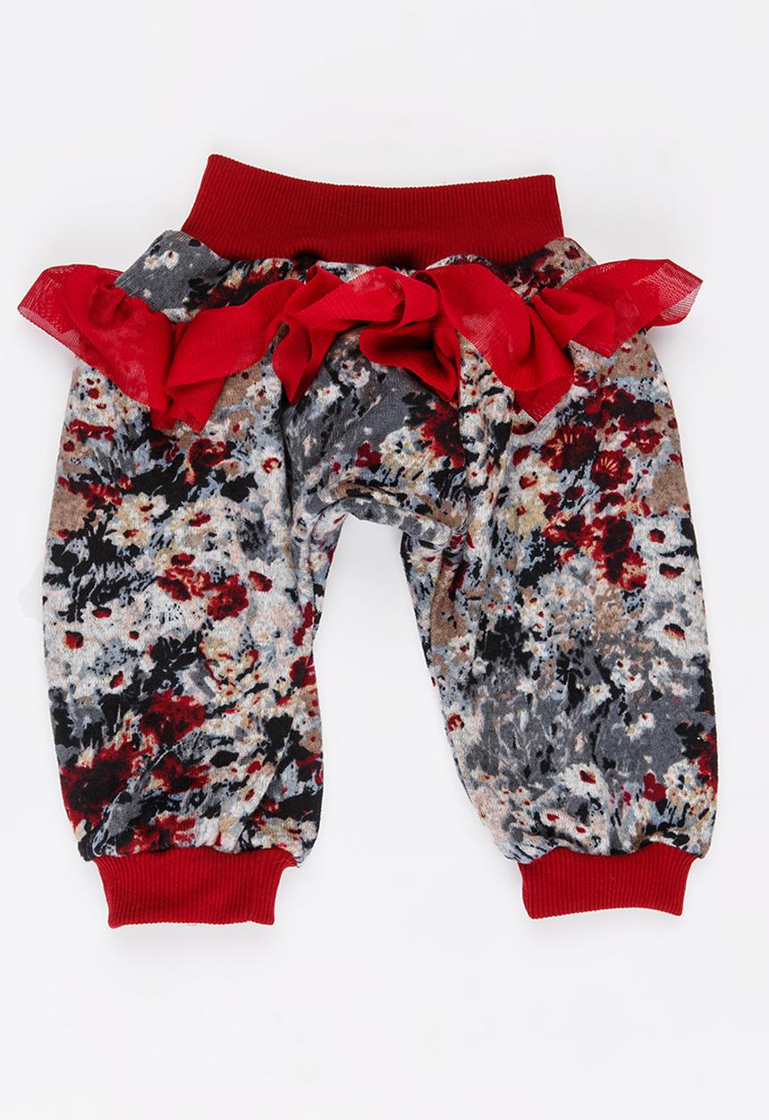 Eco Punk - Harem Pants With Frill Multi-colour