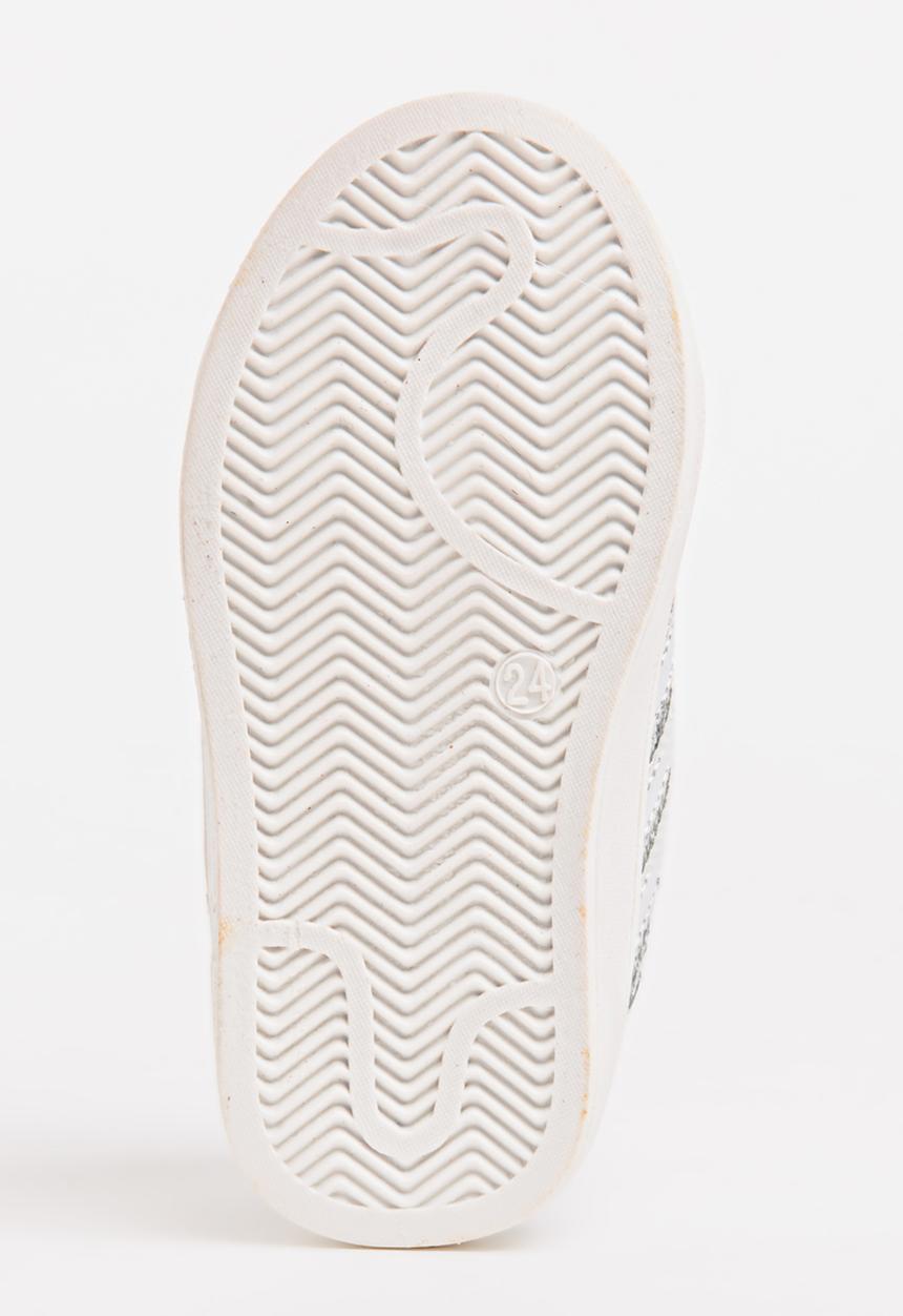 Pop Candy - Velcro Strap Sneaker Silver