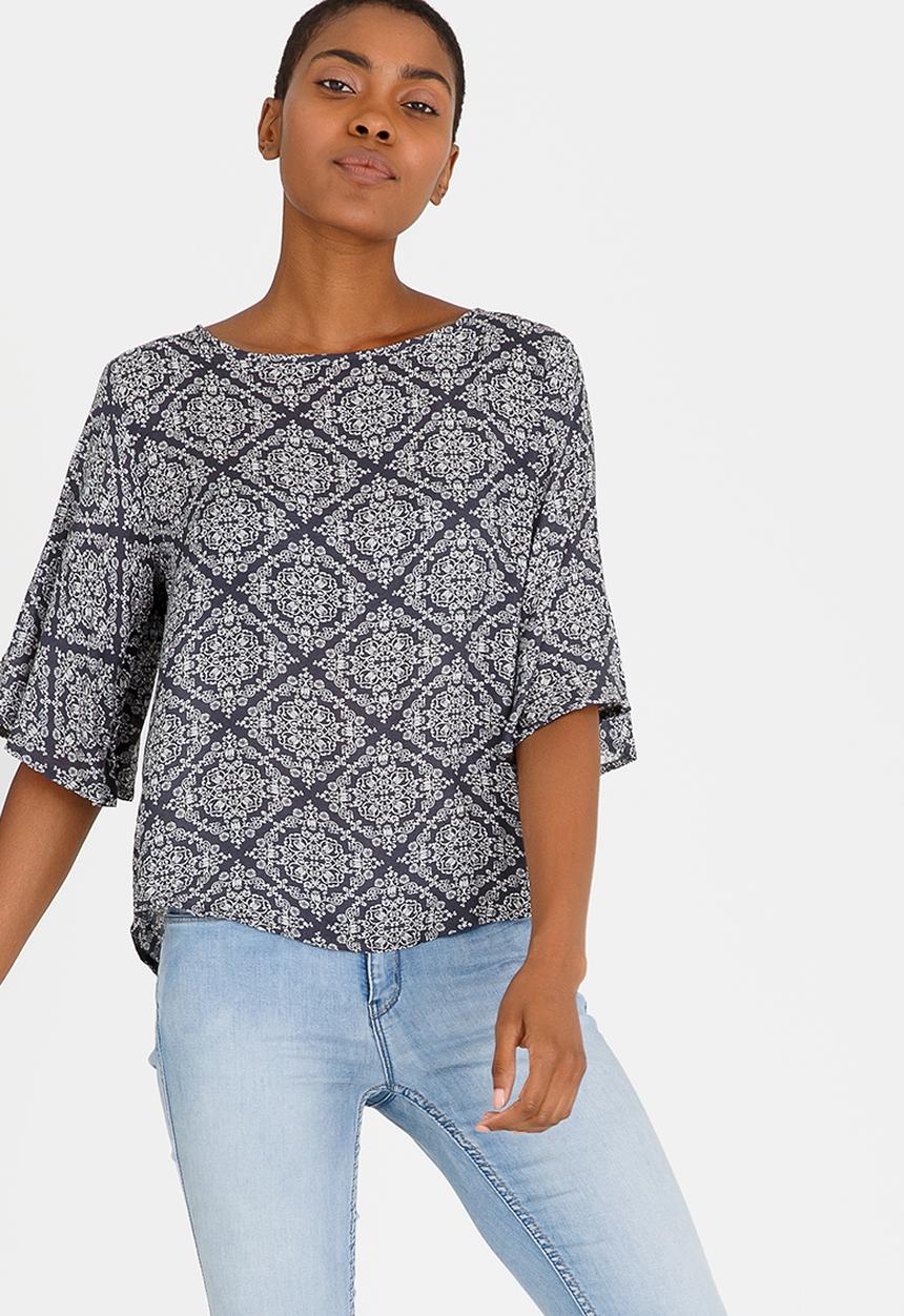 O'Neill - Flutter Sleeve Top Blue