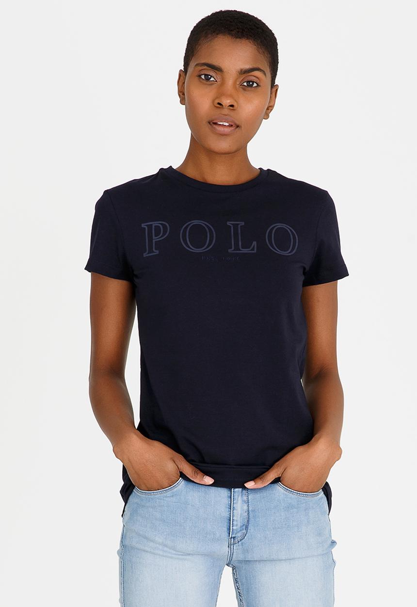 POLO - Cara Logo Printed Tee Navy