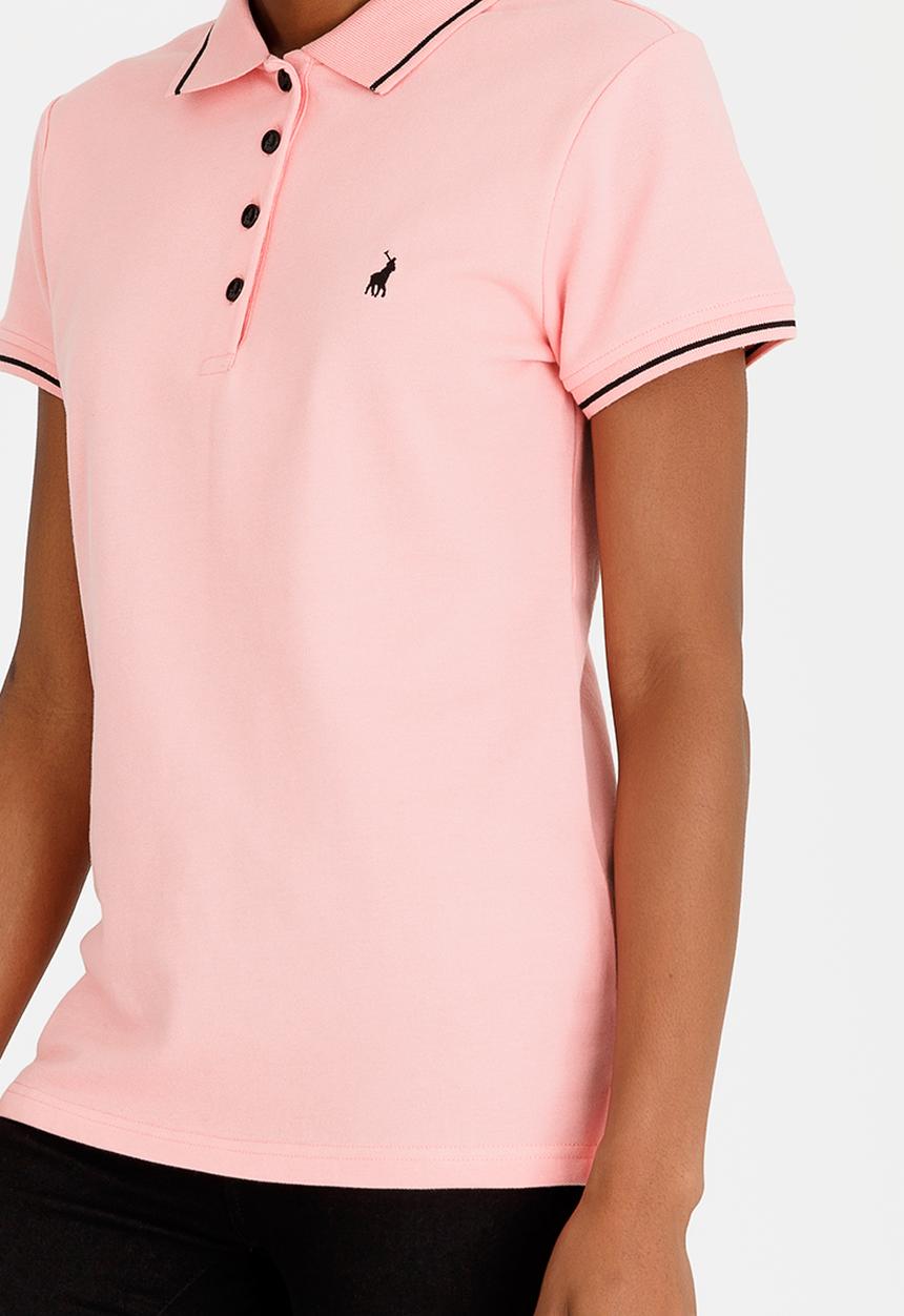 POLO - Charlie Stretch Golfer Pale Pink