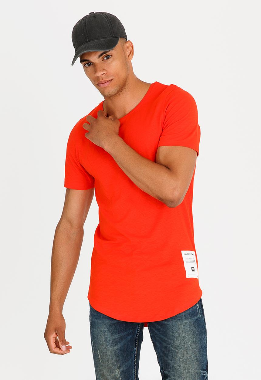 Jack & Jones - Vand Crew T-Shirt Orange