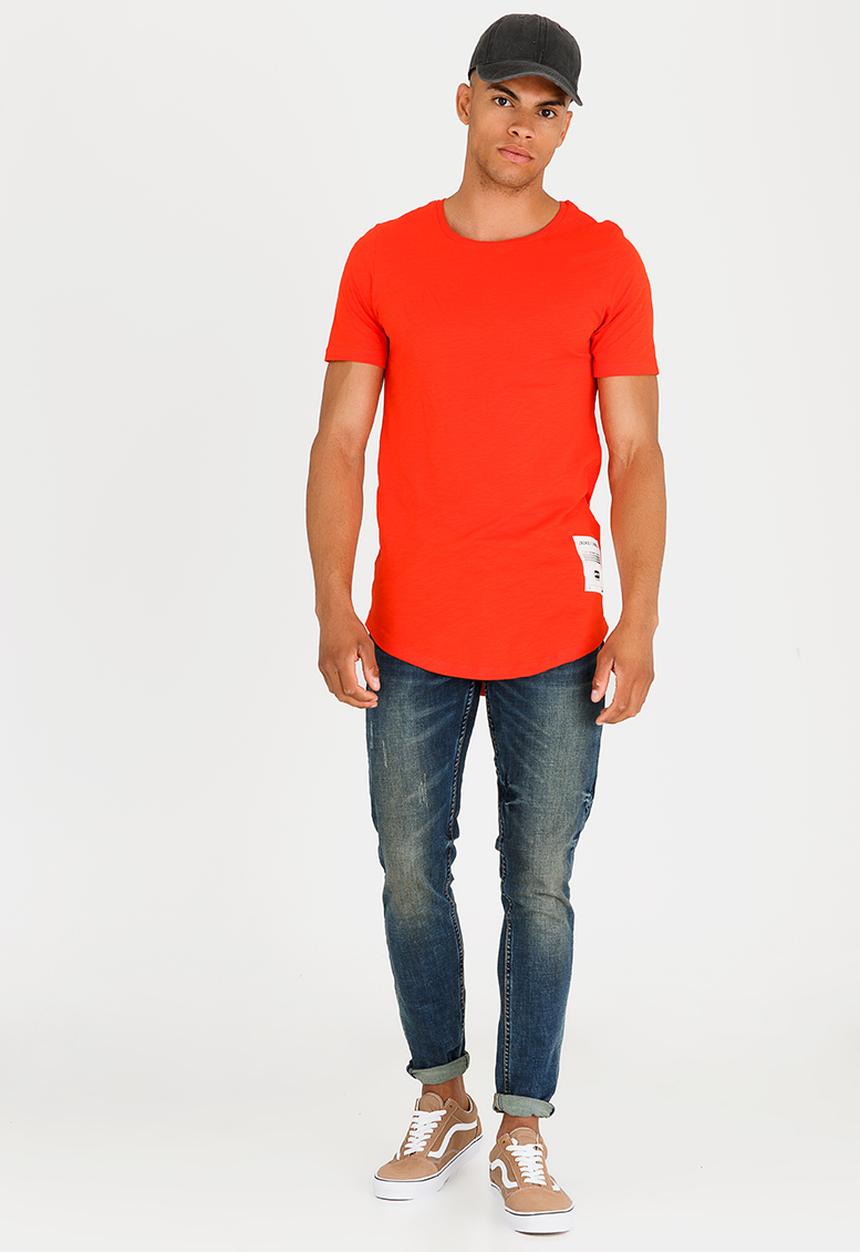 Jack & Jones - Vand Crew T-Shirt Orange