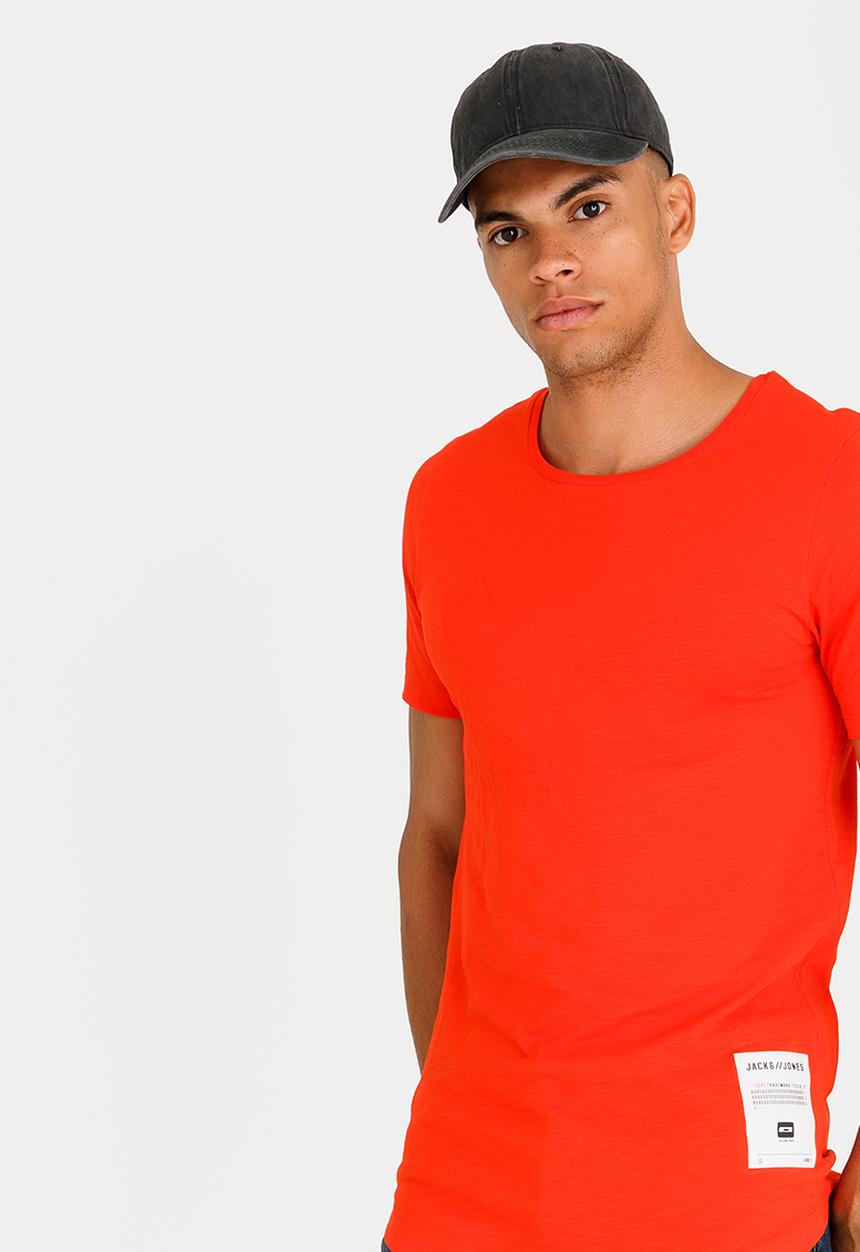 Jack & Jones - Vand Crew T-Shirt Orange