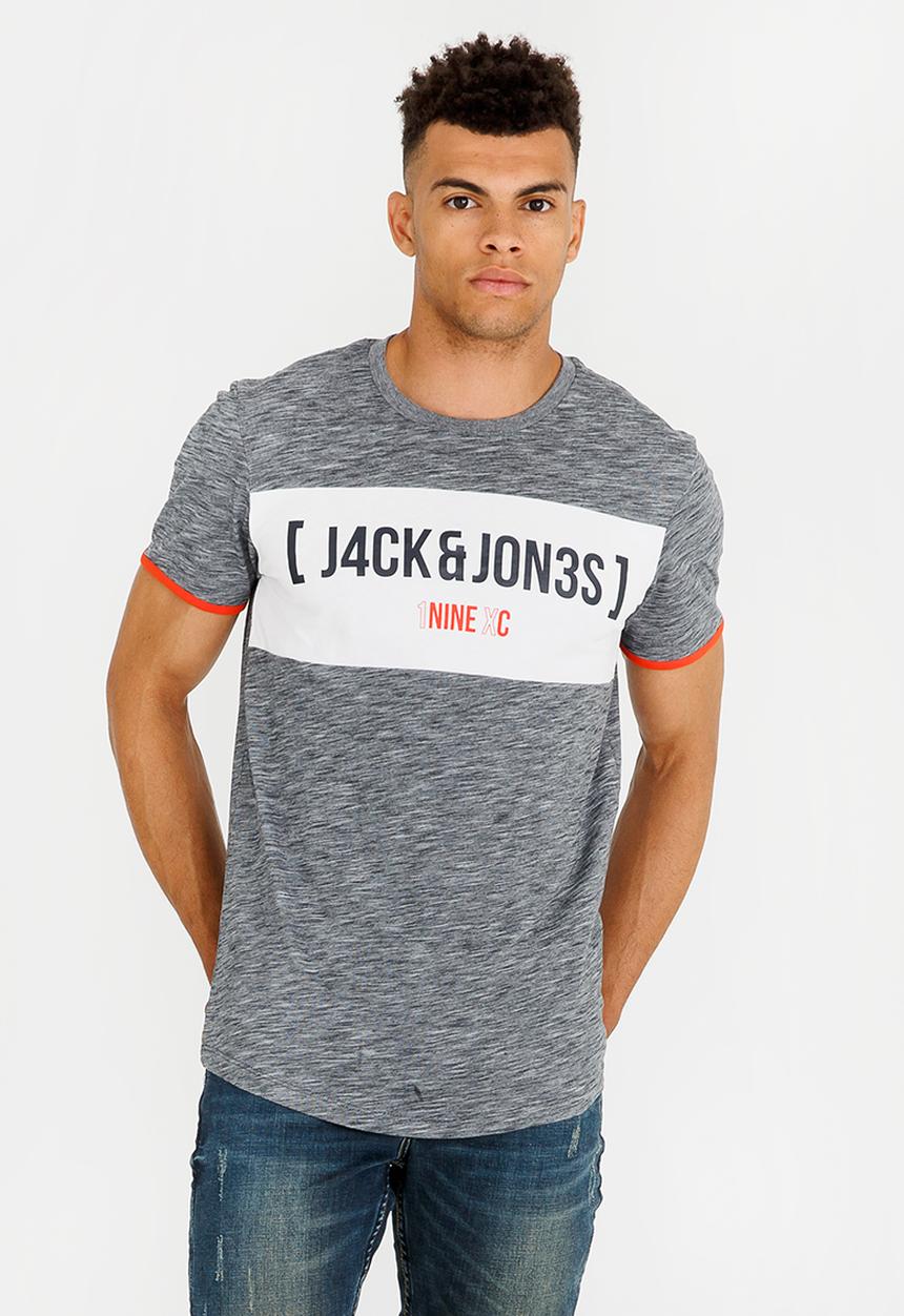 Jack & Jones - Lykke Crew Neck Tee Grey