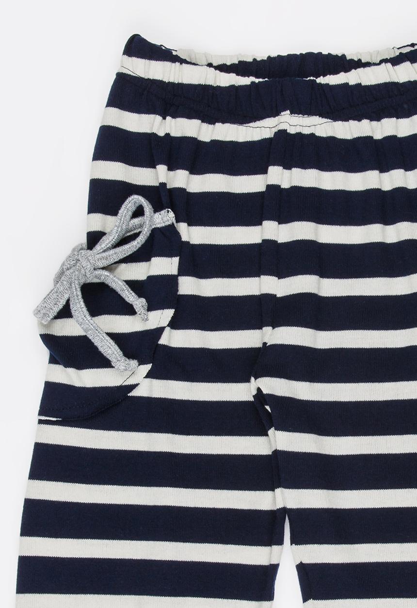 Eco Punk - Girls Pants With Cuff Navy