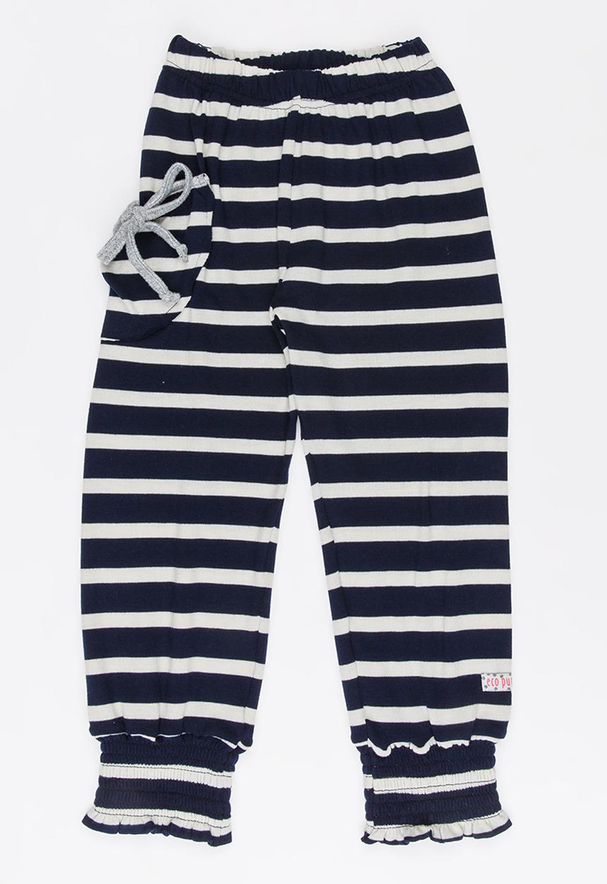 Eco Punk - Girls Pants With Cuff Navy