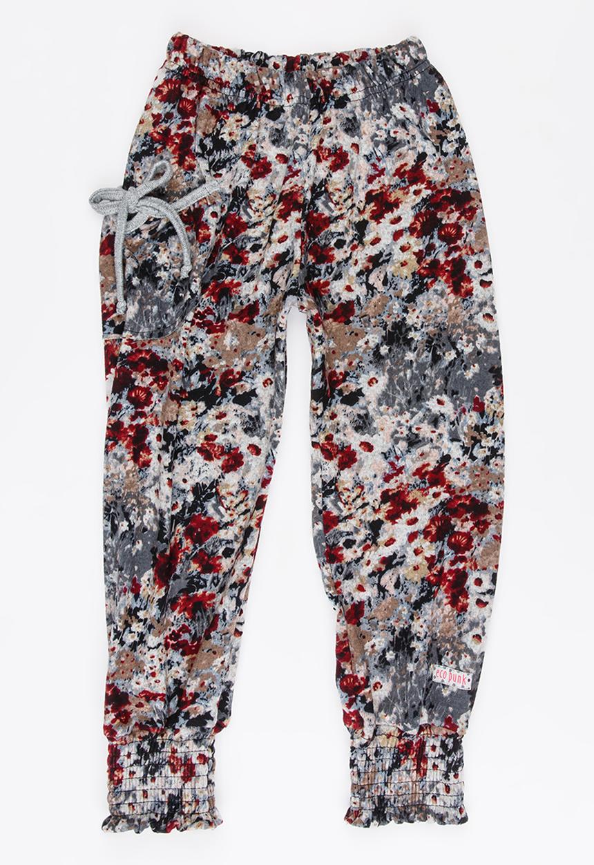 Eco Punk - Girls Pants With Cuff Multi-colour