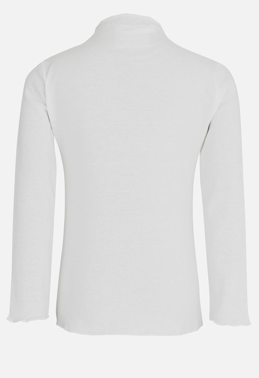Pop Candy - Long Sleeve Polo Neck White