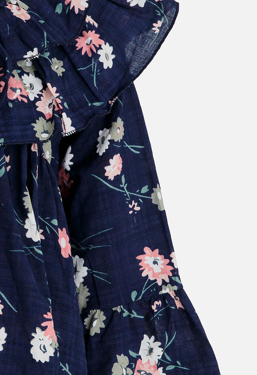Pop Candy - Girls  Printed Blouse Navy