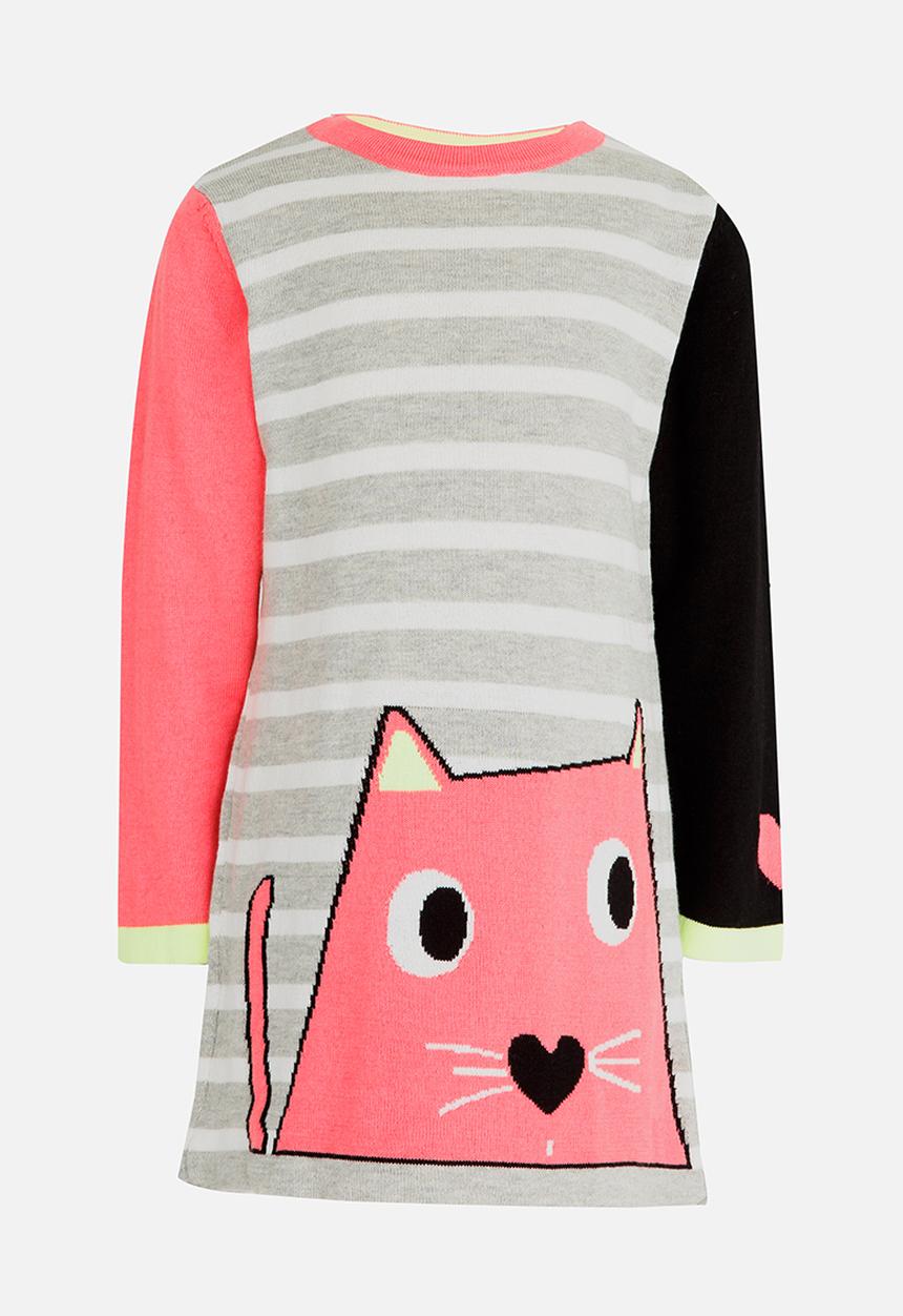 Soobe - Girls Printed Dress Grey