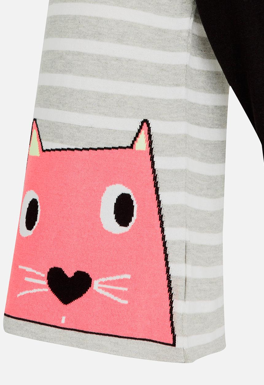 Soobe - Girls Printed Dress Grey