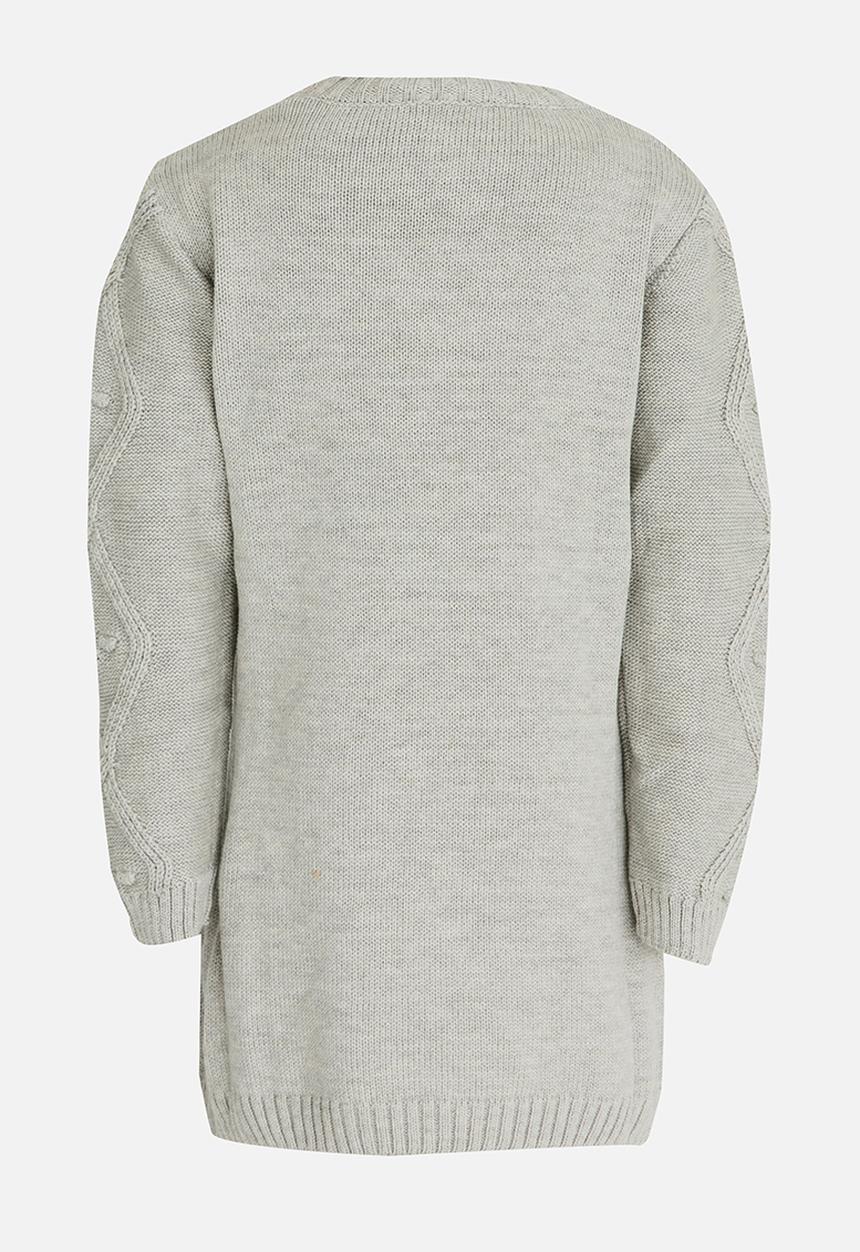 Soobe - Girls Knitted Dress Grey