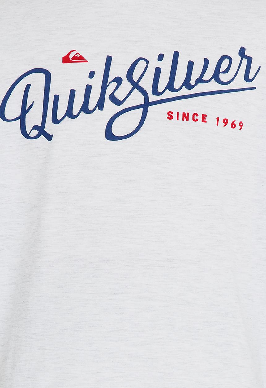 Quiksilver - Radio Song Short Sleeve Classic Fit Tee Pale Grey