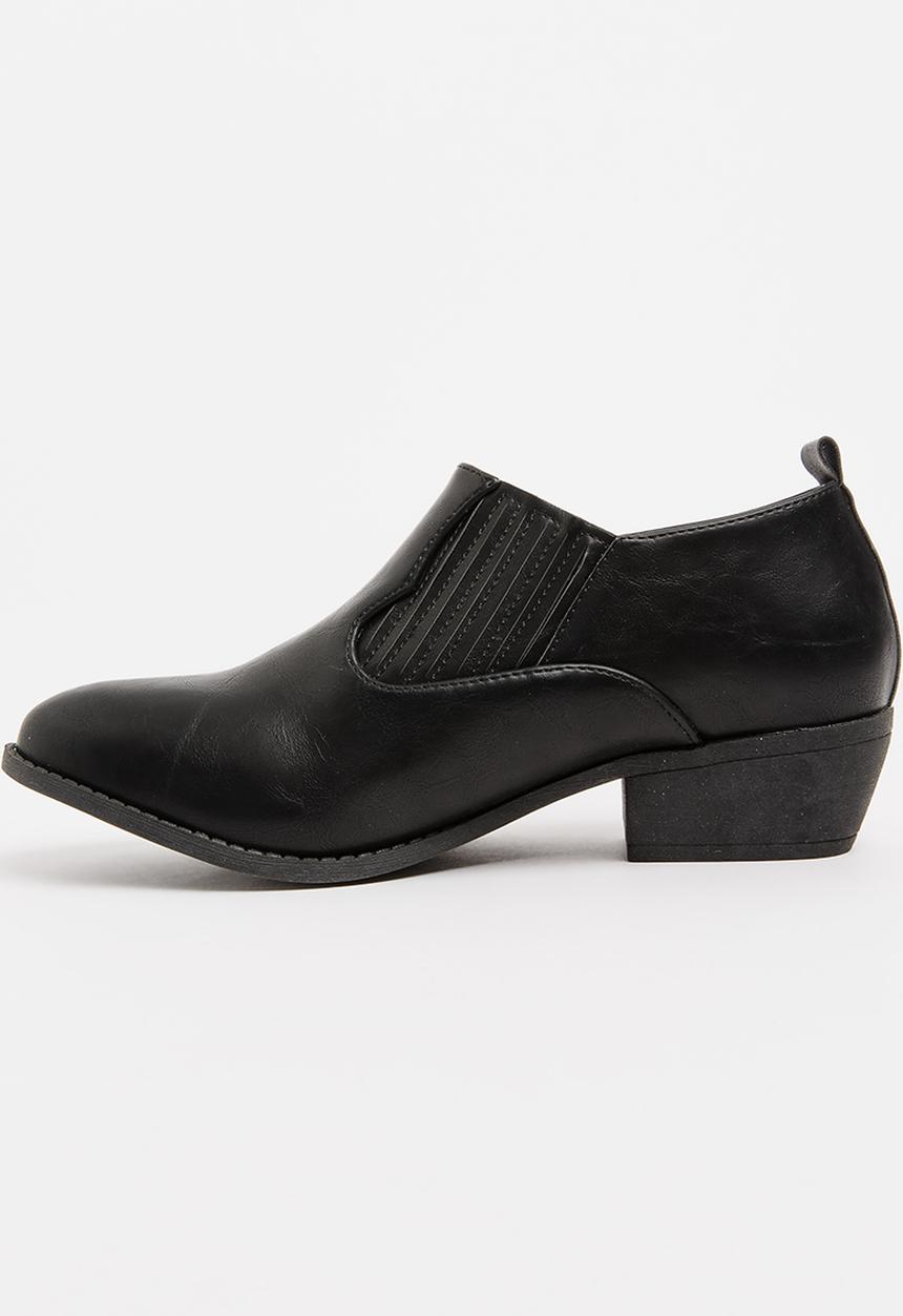 Jada - Elastic Detail Ankle Boots - black
