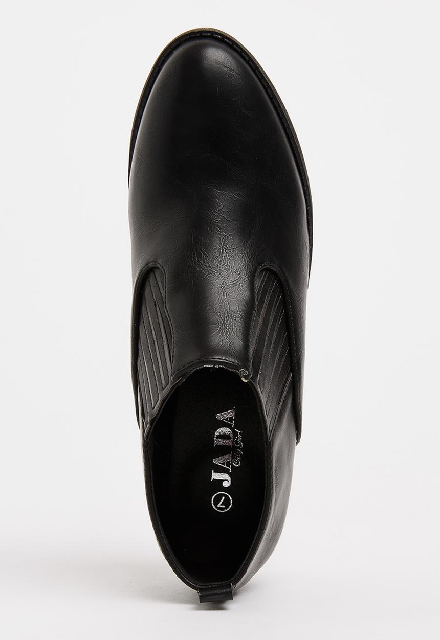 Jada - Elastic Detail Ankle Boots - black