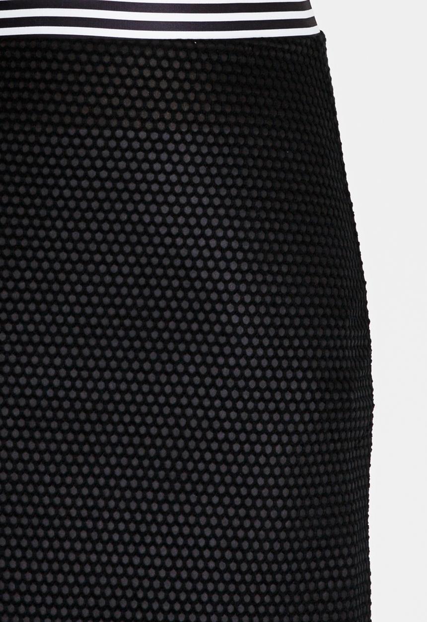 Rebel Republic - Mesh Pencil Skirt Black and White