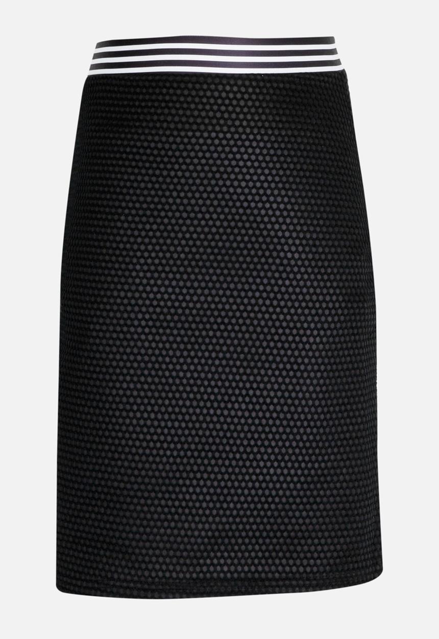 Rebel Republic - Mesh Pencil Skirt Black and White