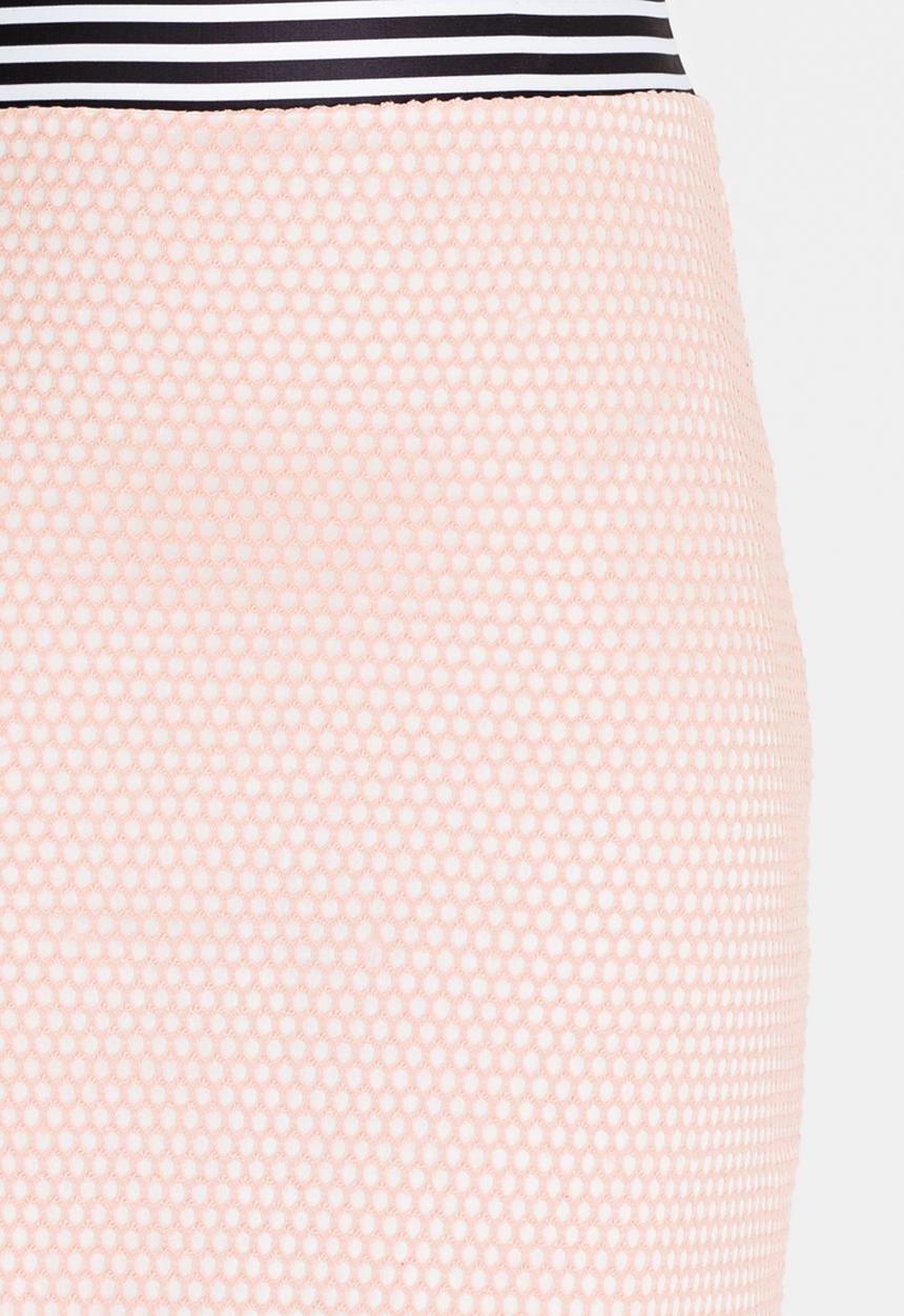 Rebel Republic - Mesh Pencil Skirt Mid Pink