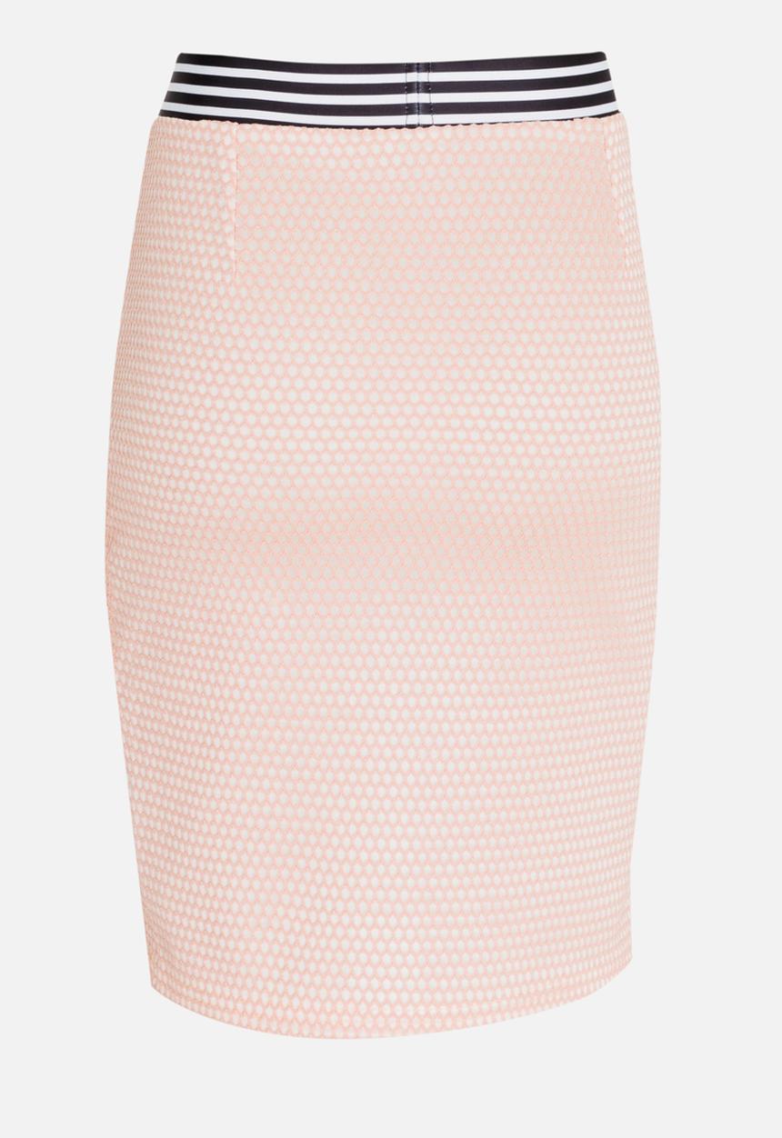 Rebel Republic - Mesh Pencil Skirt Mid Pink
