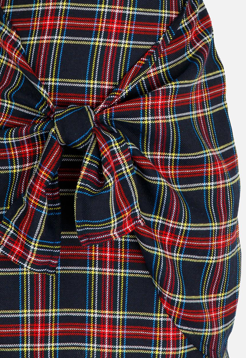 Rebel Republic - Front Tie Detail Skirt Navy