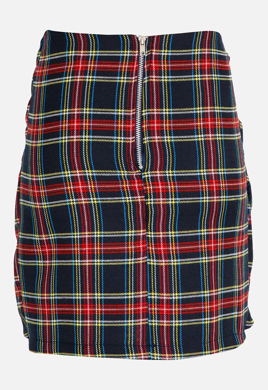 Rebel Republic - Front Tie Detail Skirt Navy