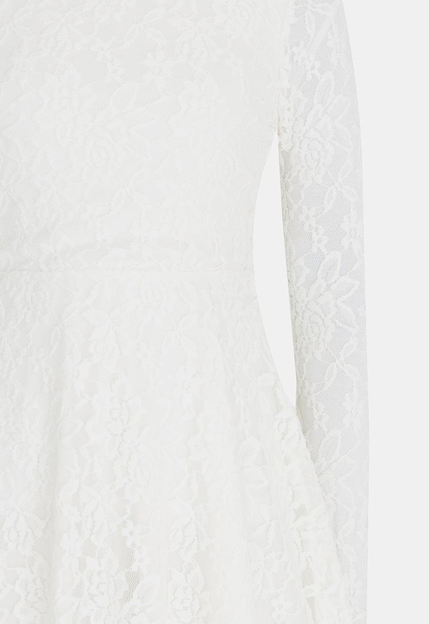 Rebel Republic - Long Sleeve Lace Dress Milk