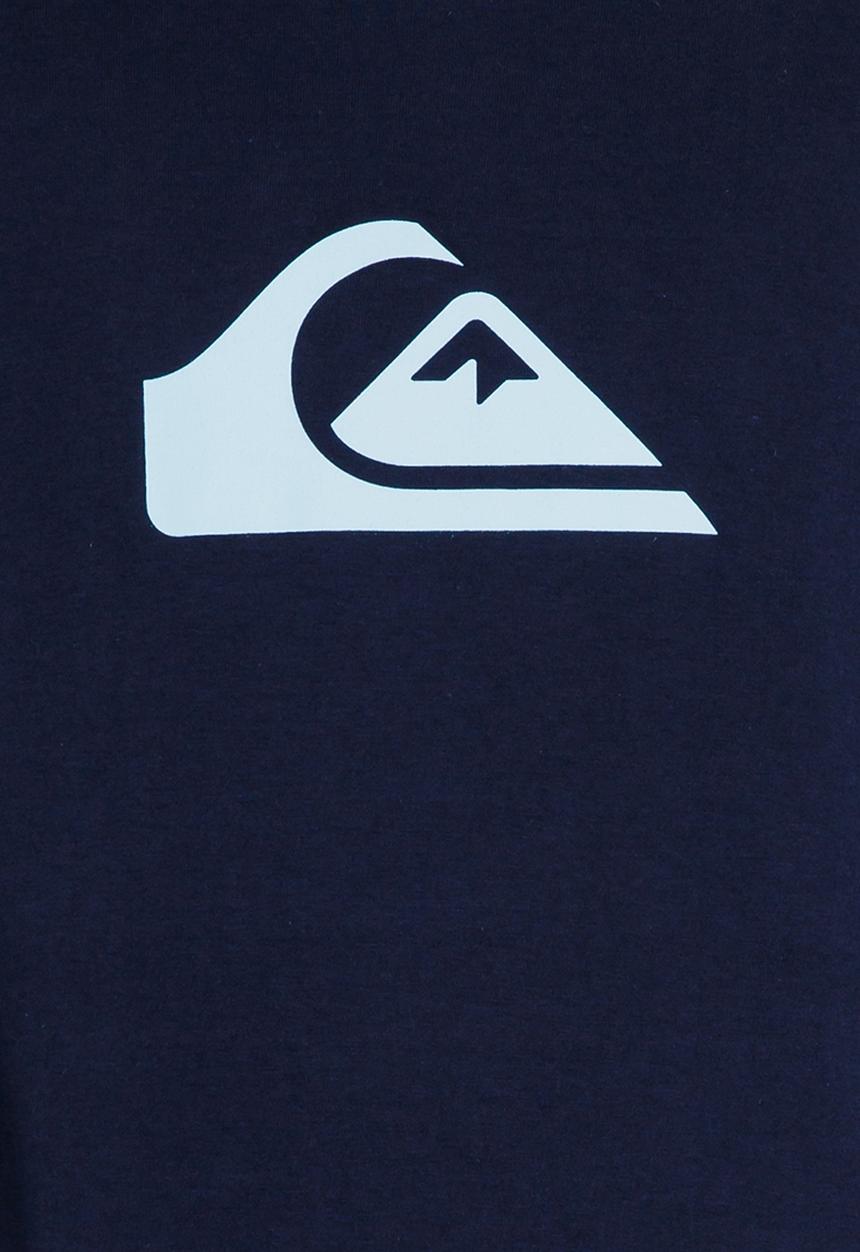 Quiksilver - Rhys Logo Long Sleeve Classic Fit Tee Navy