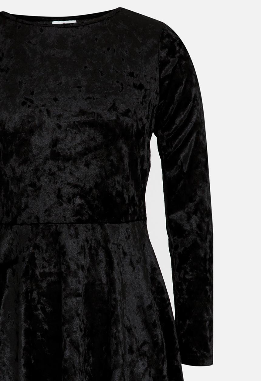 Rebel Republic - Velour Dress Black