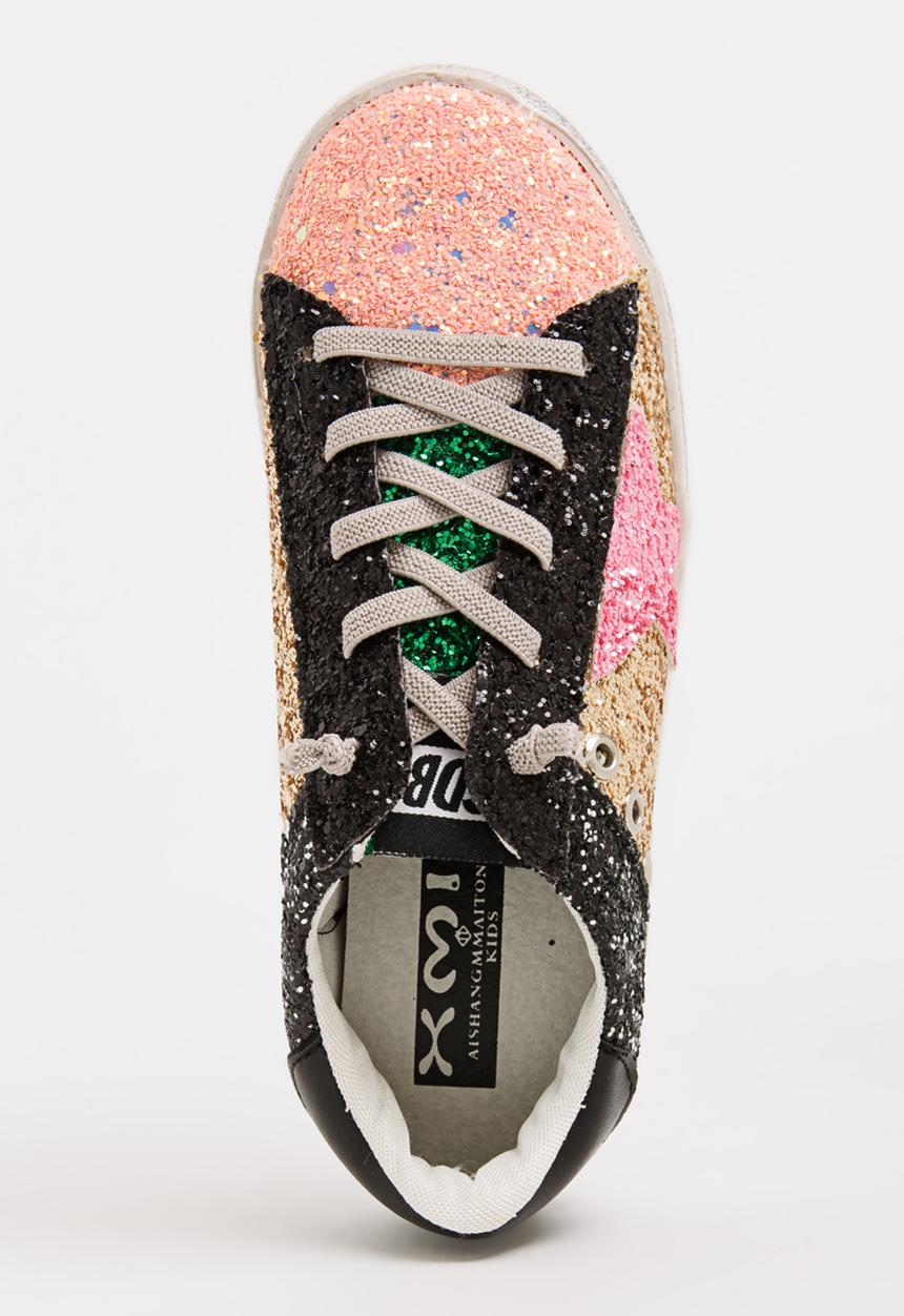 Pop Candy - Glitter Colour Block Sneaker Multi-colour