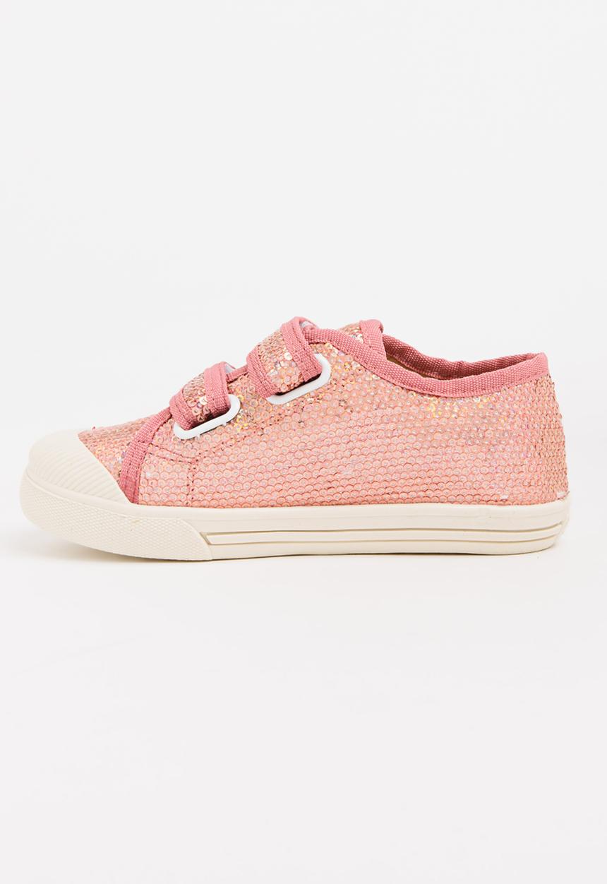 Pop Candy - Girls Sequin Sneaker Mid Pink