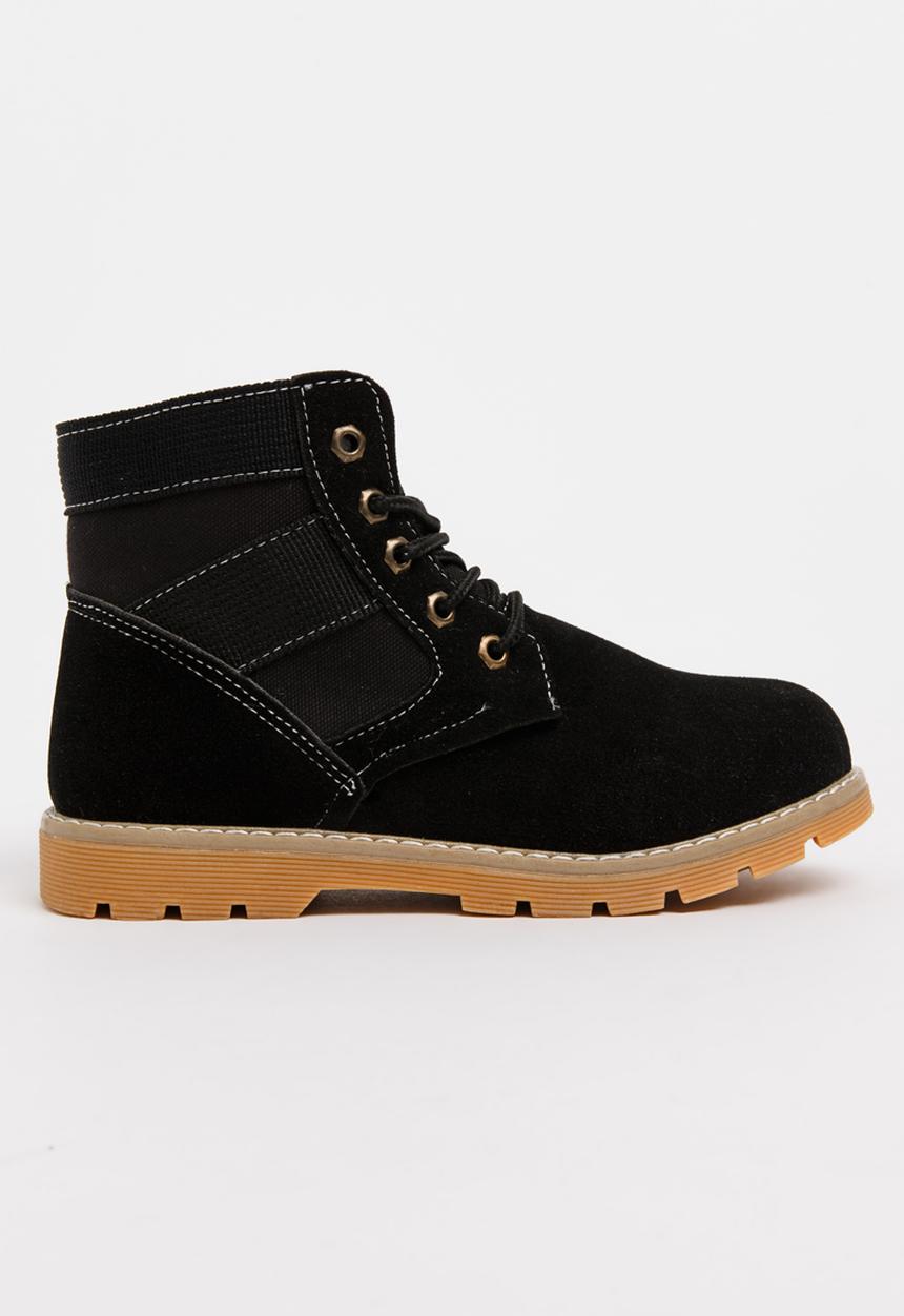 Pop Candy - Boys Combat Boot Black