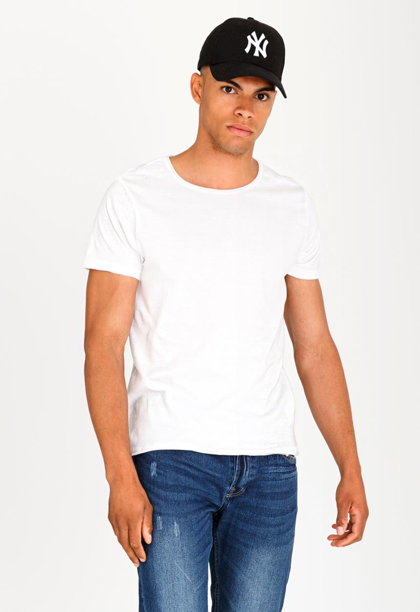 Brave Soul - Freshere Crew Roll Neck Tee White