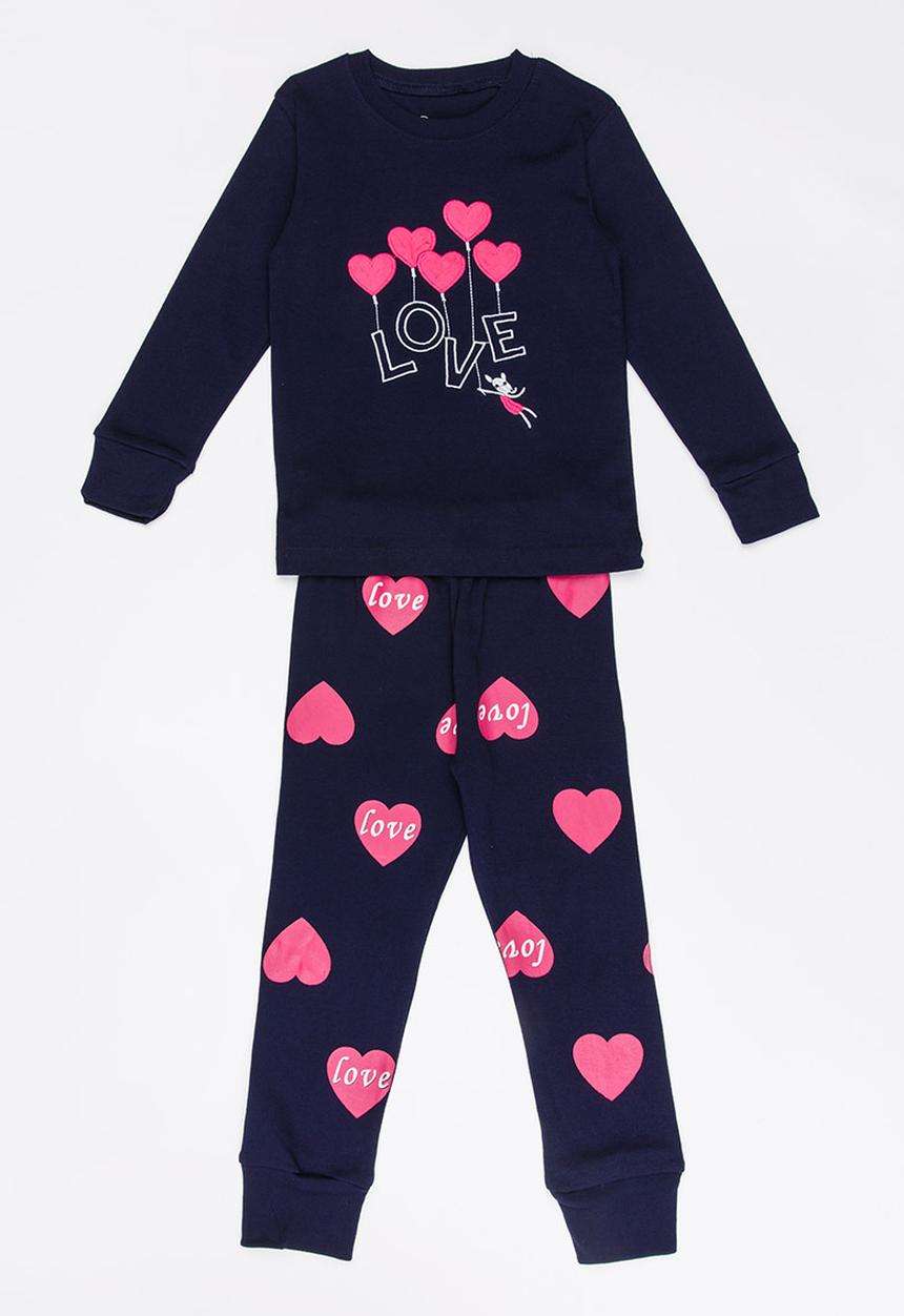 Pop Candy - Girls Printed Sleep Sets Navy