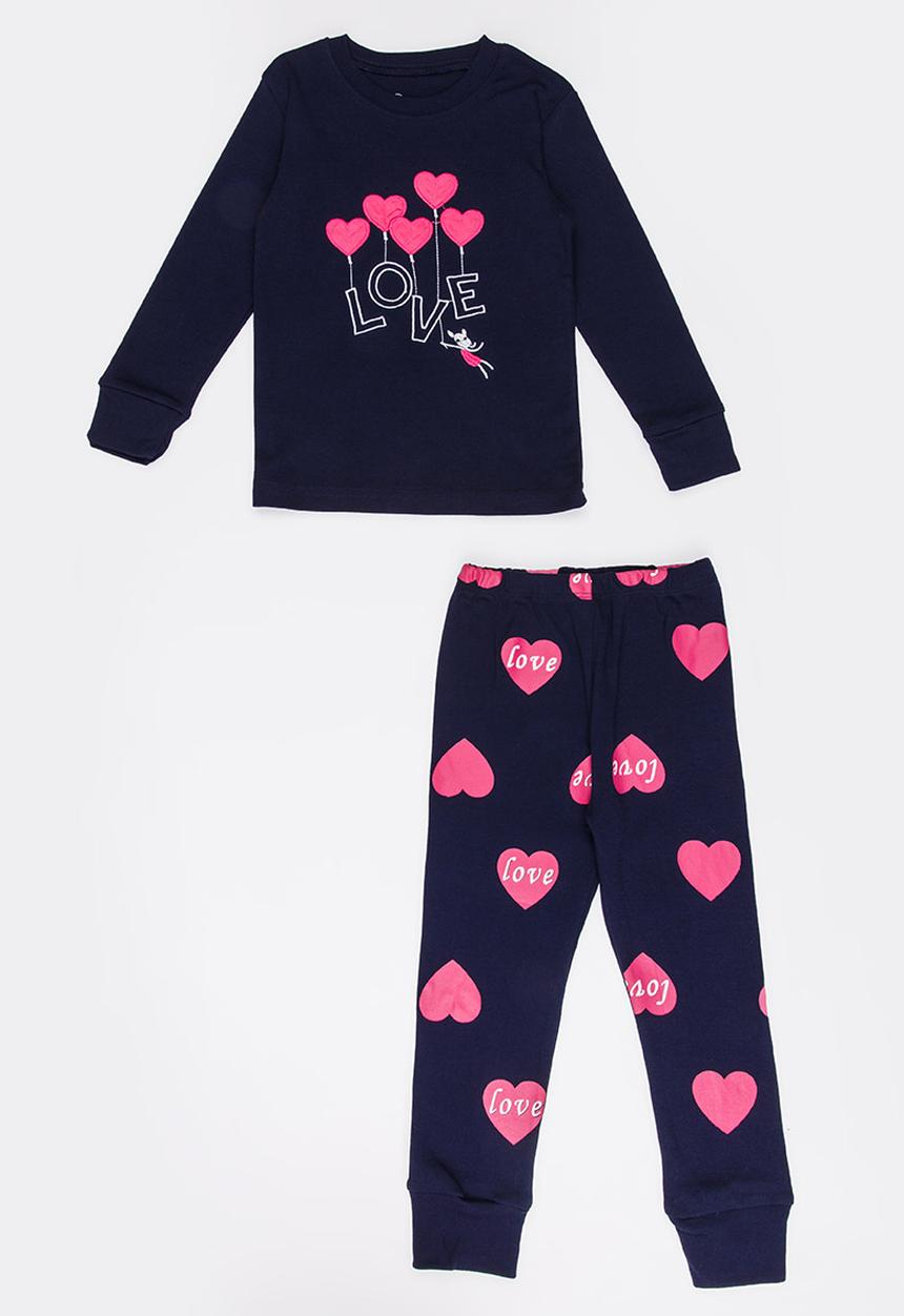 Pop Candy - Girls Printed Sleep Sets Navy