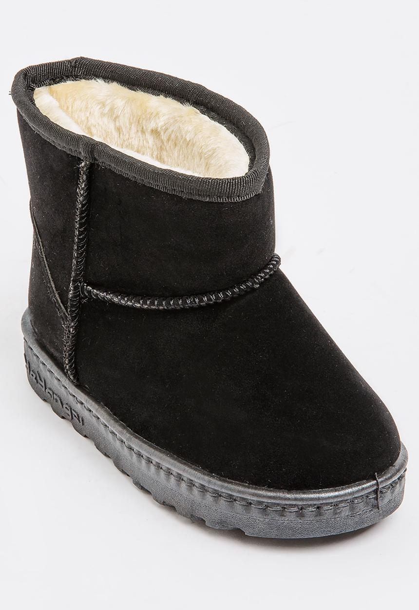 Pop Candy - Girls faux suede boot - black