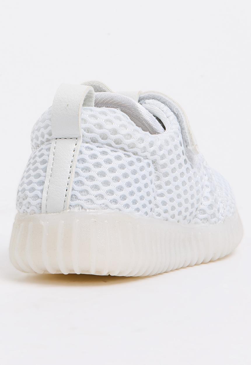 Pop Candy - Girls Light Up Sneaker White