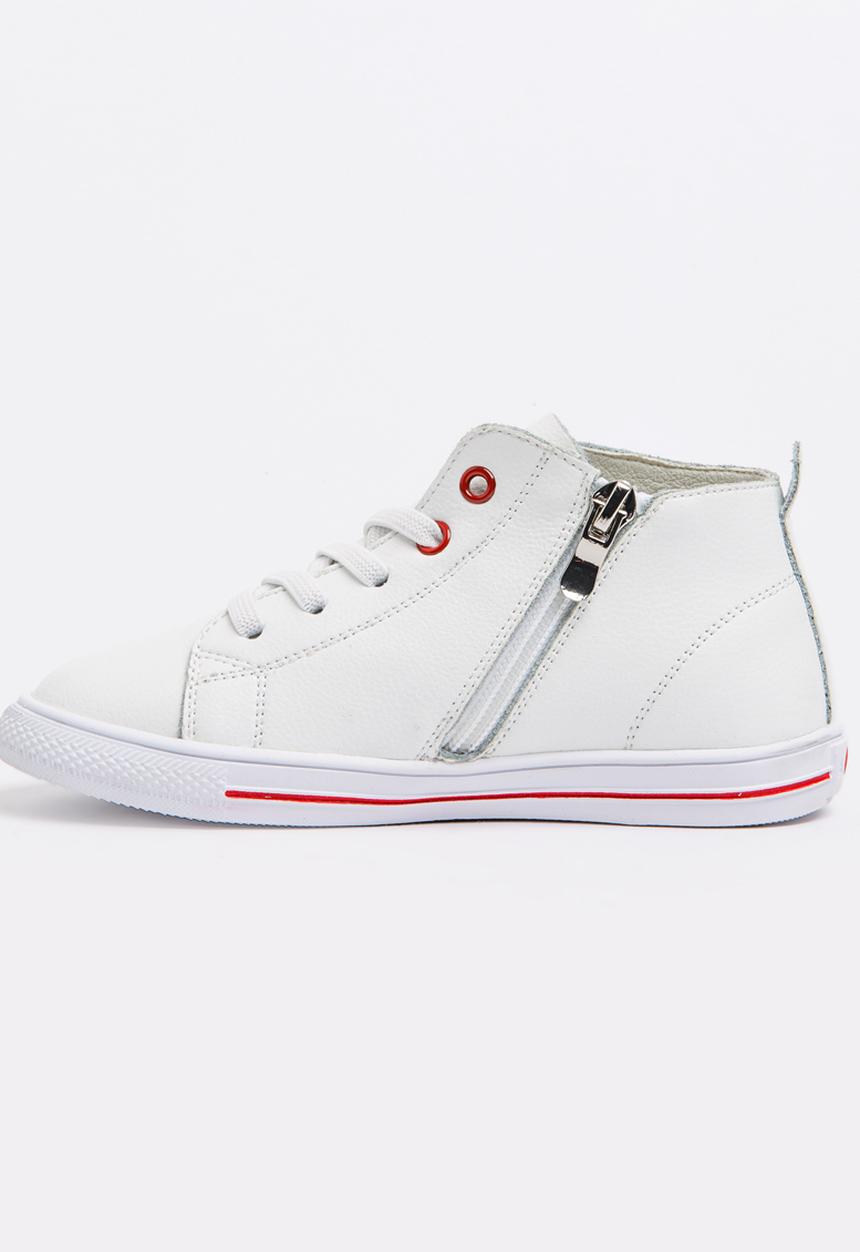 Pop Candy - Girls Flower Embellished Sneaker White