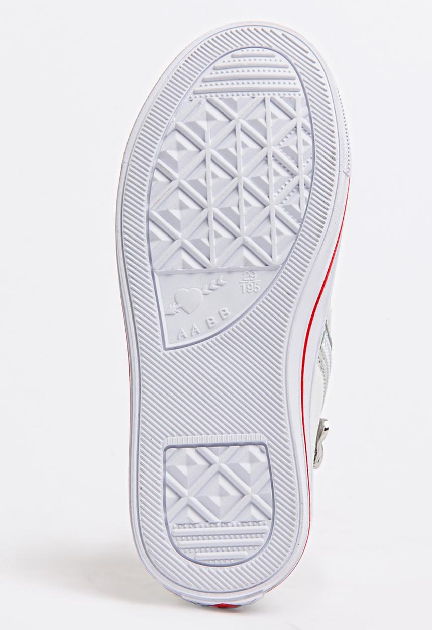 Pop Candy - Girls Flower Embellished Sneaker White