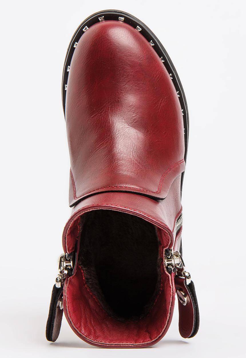 Pop Candy - Girls Ankle Boot Burgundy