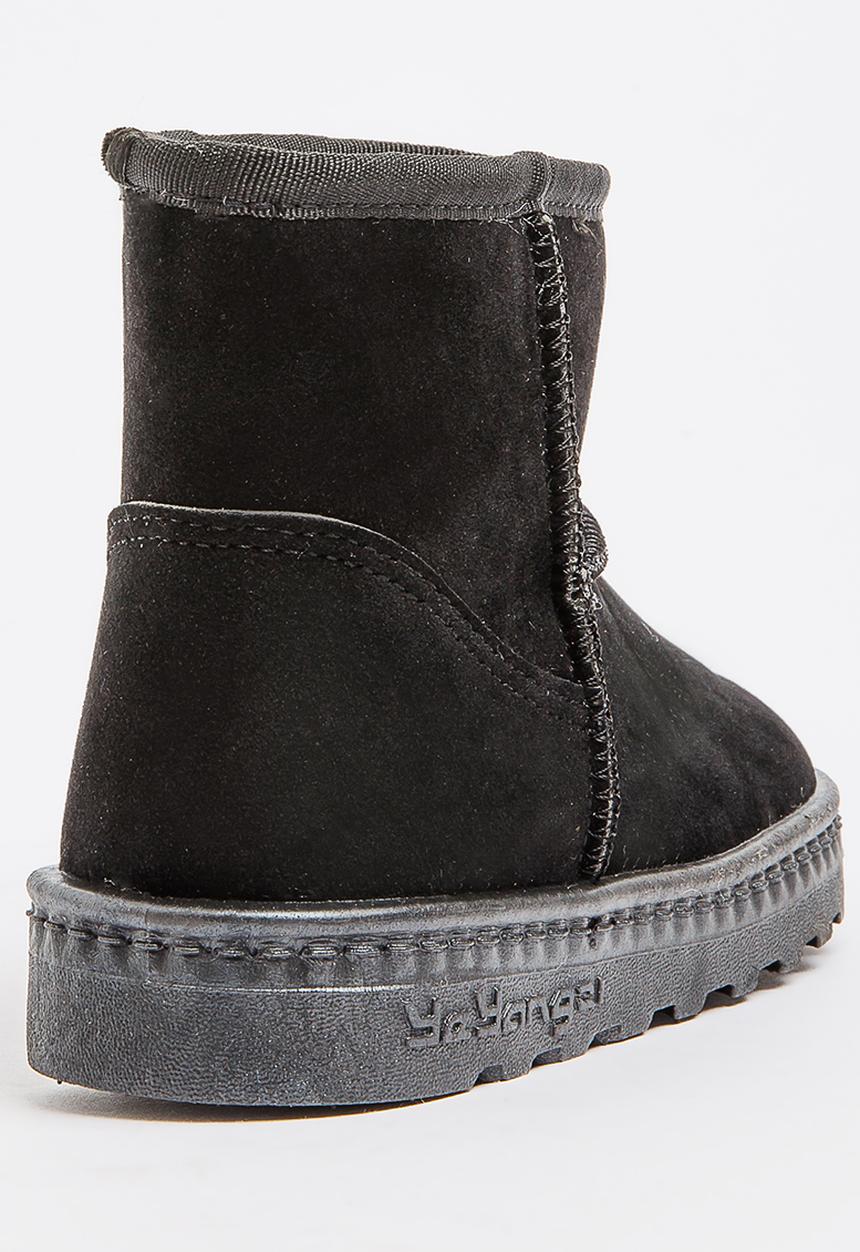 Pop Candy - Girls faux suede boot - black